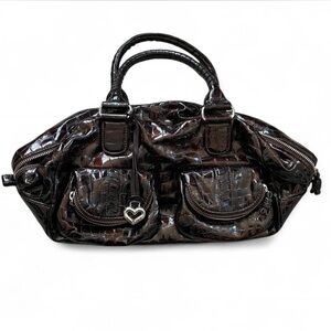 Brighton Crocodile Embossed Handbag